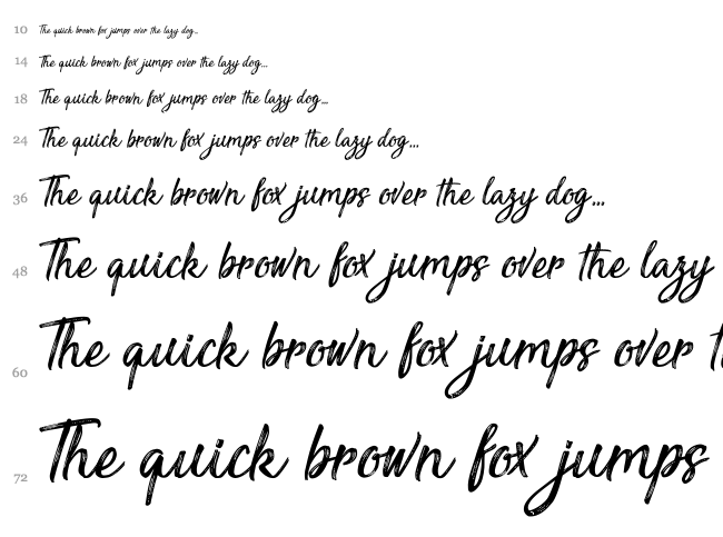 Sensations and Qualities font waterfall
